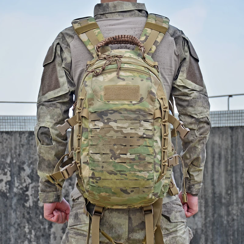 CP Тактический рюкзак лазерная резка Molle PALS сумка MultiCam 25L Спортивная Сумка военный рюкзак походные уличные сумки EDC Тактические шестерни - Цвет: CP