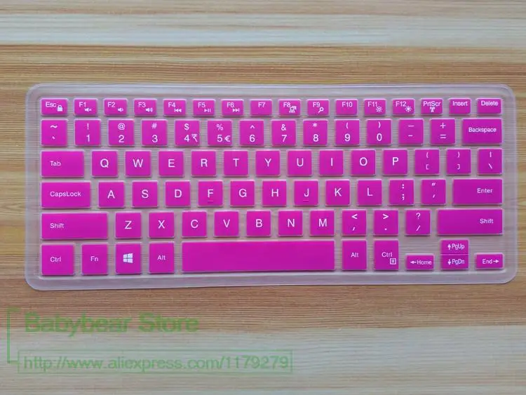 rose Новая силиконовая клавиатура для ноутбука, защита кожи для Dell XPS 15-9550 15-9560 XPS 15 9560 9550 15,6 дюйма - Цвет: rose