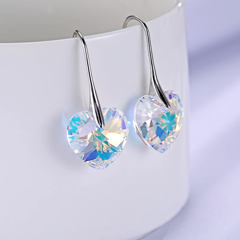 BAFFIN оригинальные кристаллы от Swarovski сердце кулон ожерелья висячие серьги Ювелирные наборы для женщин влюбленных подарок Прямая