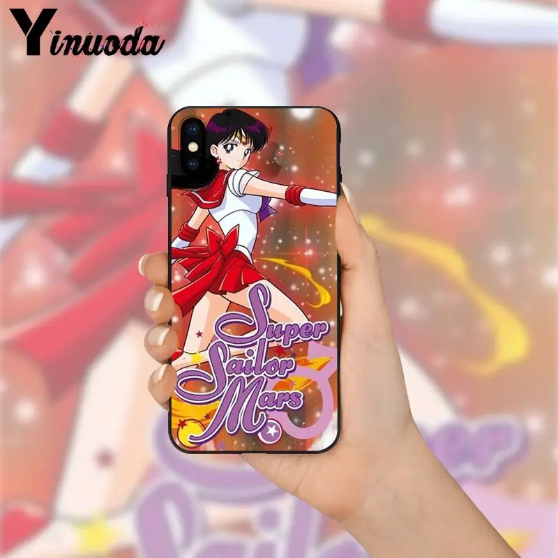Yinuoda Sailor Moon DIY Окрашенные красивые аксессуары для телефонов Чехол iPhone 5 5Sx 6 7 7plus 8