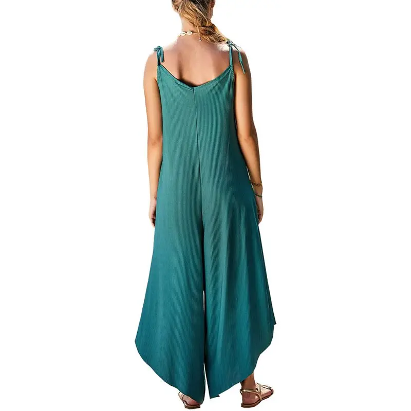 Летние Boho сексуальные пляжные Комбинезоны для путешествий женские оранжевые