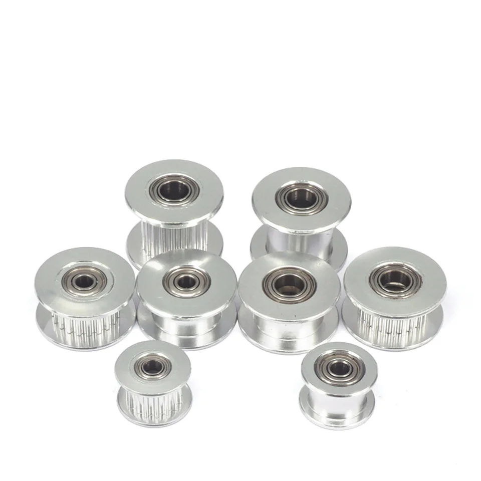 

5PCS GT2 Idler Timing Pulley 16/20 Tooth Wheel Bore 3/5mm Aluminium Gear Teeth Width 6/10mm 3D Printers Parts For Reprap Part