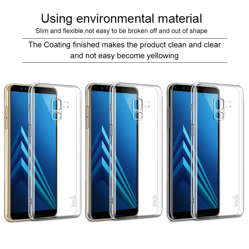 Чехол для Samsung Galaxy A8 2018 plus чехол Imak Full surround PC Жесткий телефона Пластиковые чехлы
