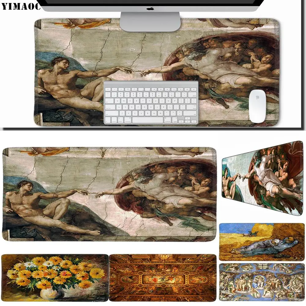 YIMAOC 40*90 см большой коврик для мыши геймерский резиновый игровой Настольный с