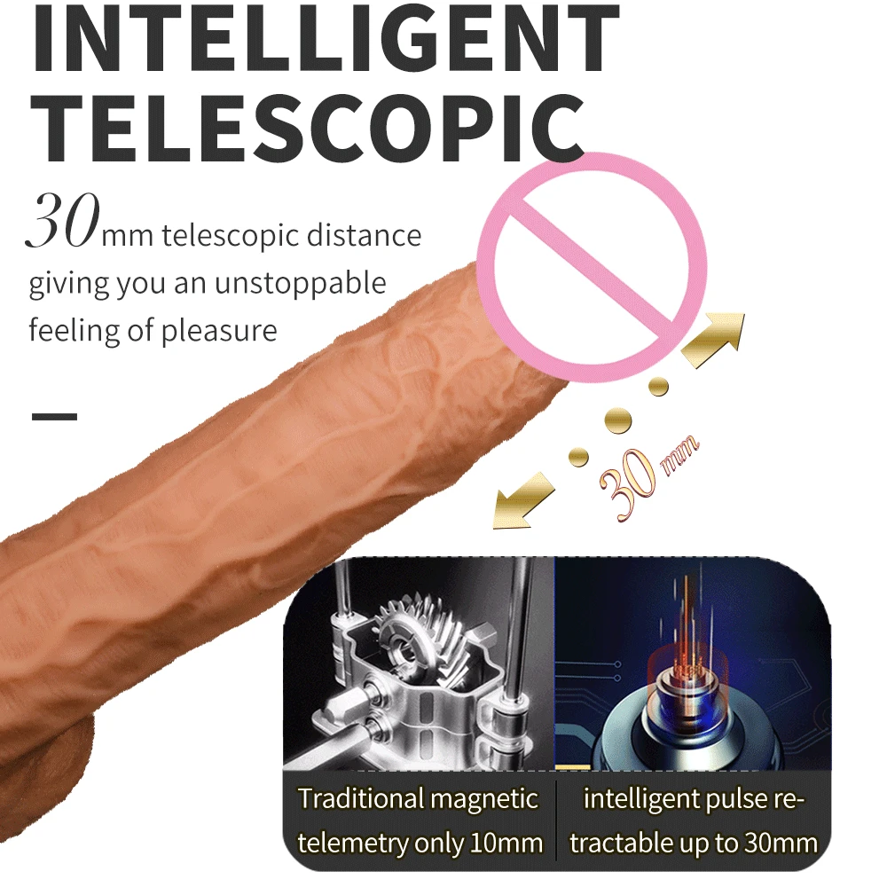 Wireless Remote USB Rotatable vibration simulation penis G Spot Sex Toys for Women Heated Telescopic Soft silicone Skin Feeling | Красота и
