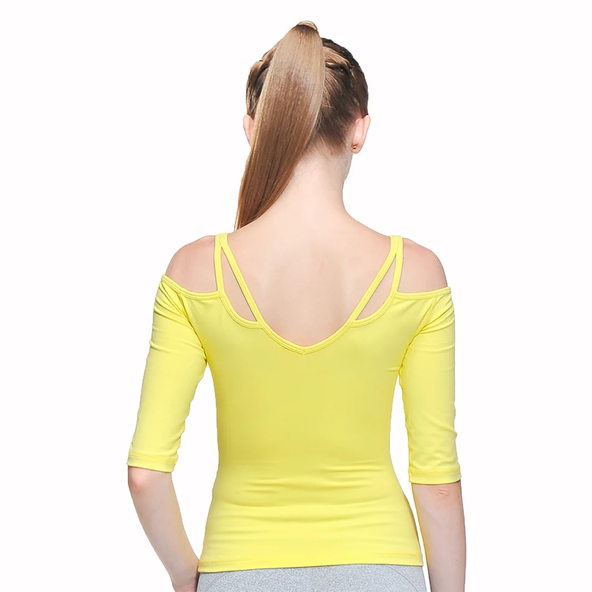 Женская Спортивная футболка с коротким рукавом модель CXT009|fitness yoga|tank top yogat-shirt yoga |