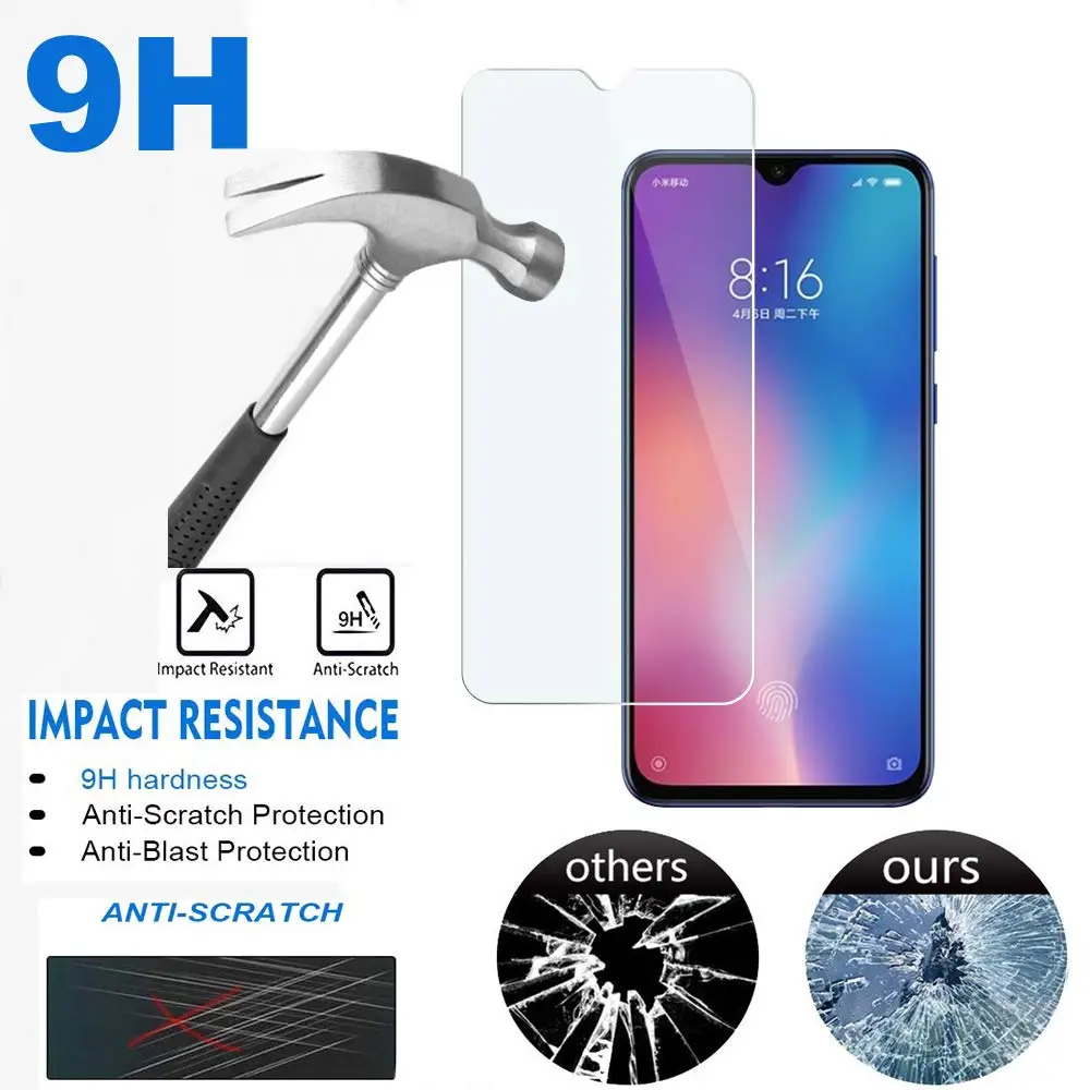 Прозрачная защитная пленка для телефона xiaomi mi 9 из закаленного стекла