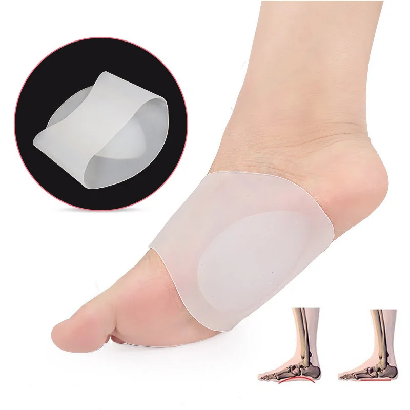 2 штуки силиконовый гель супинатор для ног рукава Подошвенный Фасциит боль в