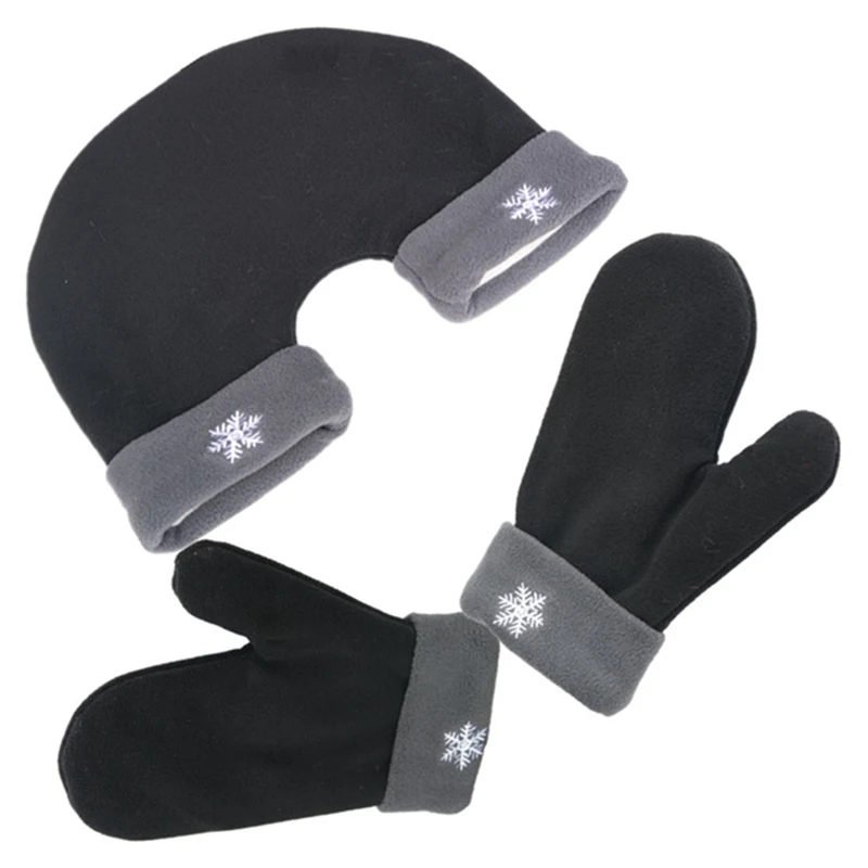 3 шт./компл. Рождественские перчатки дл пар Утепленные зимние влюбленные теплые двойные подарок на день Святого Валентина варежки новые - Цвет: B