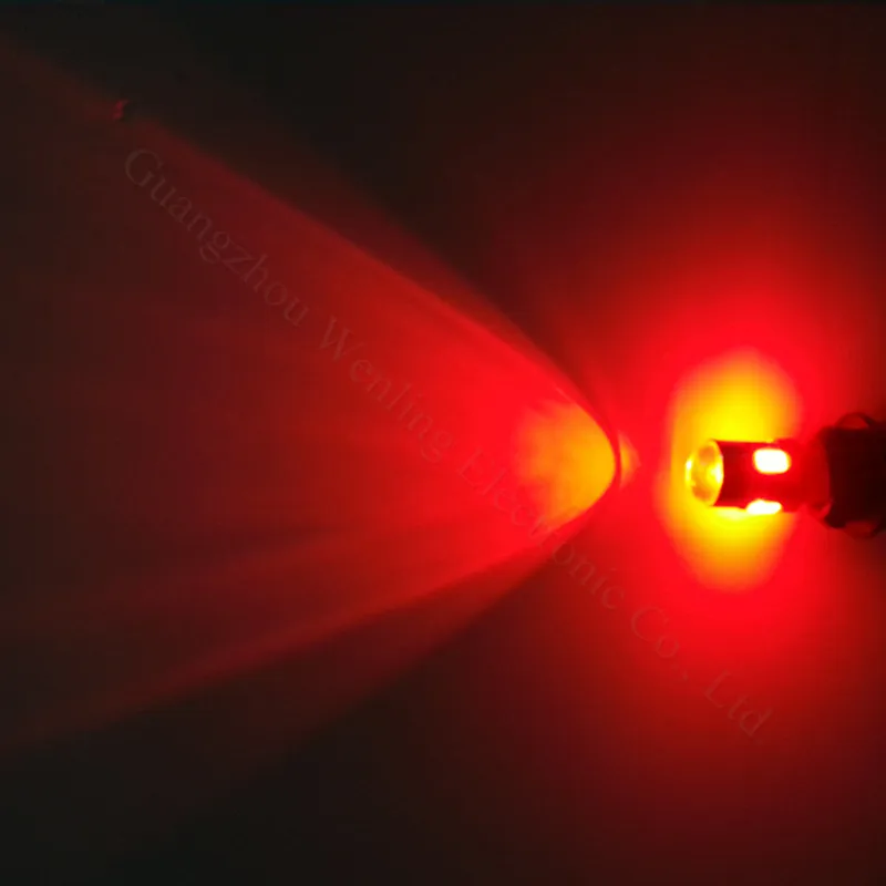 Led T10 W5W Автомобильная светодиодная лампа белого синего красного цвета Янтарный