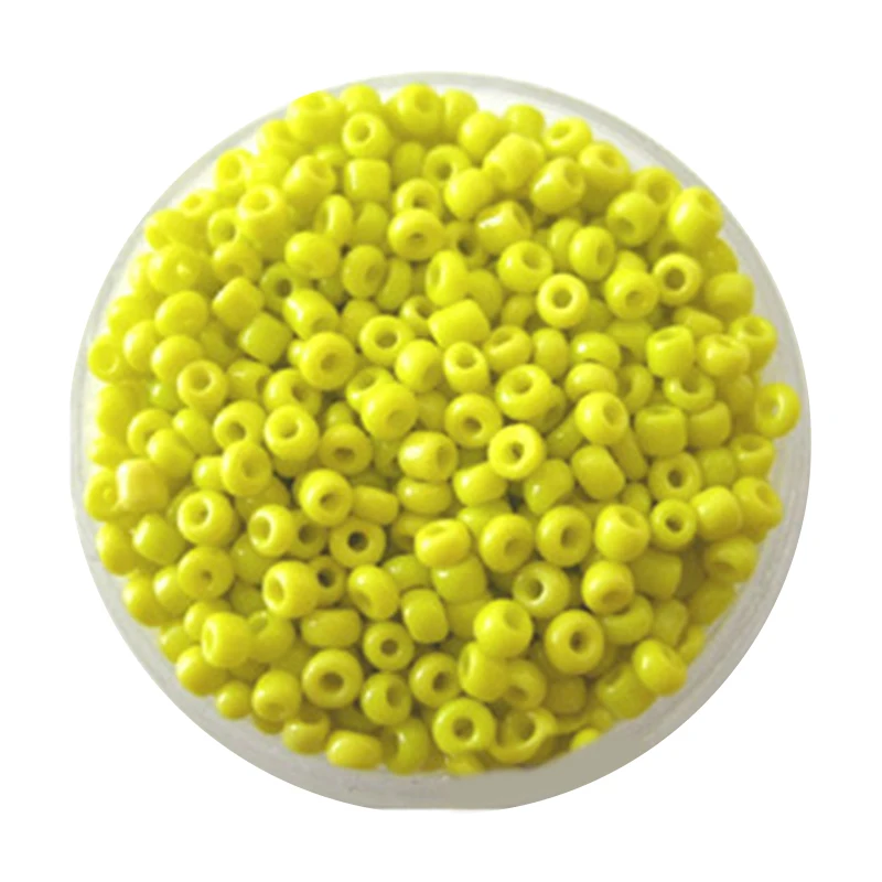 Yellow 2400 шт./лот, 2 мм бисер для рукоделия, 11 цветов, жемчужные шарики для рукоделия, украшения для рукоделия - Цвет: Yellow