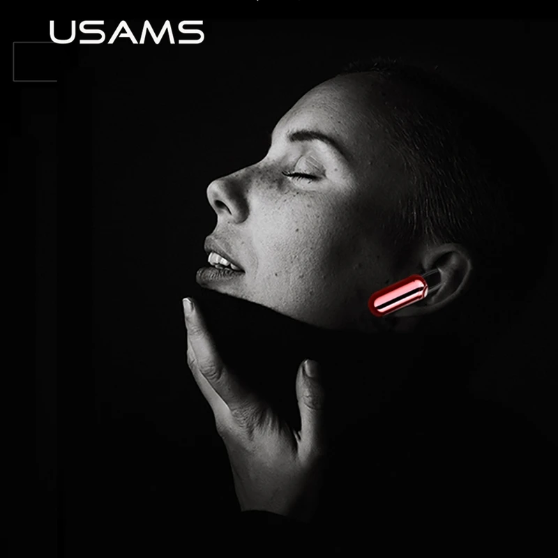 Беспроводные bluetooth наушники USAMS мини гарнитура для samsung S10 Xiaomi микрофон стерео