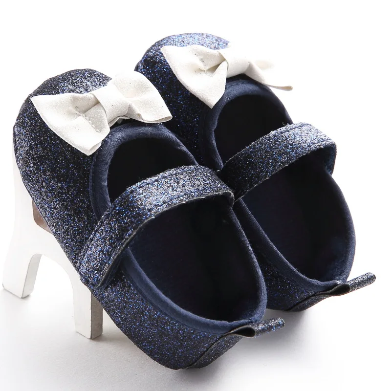 

Foreign trade baby bow 0-1 years old female baby soft bottom spring and autumn toddler shoes