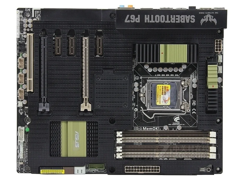 Оригинальная материнская плата для ASUS SaberTooth P67 LGA 1155 DDR3 32 ГБ i3 i5 i7 десктопная