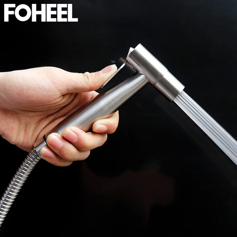 FOHEEL 304, ручное биде из нержавеющей стали, душ, туалет, гигиенический душ, биде, опрыскиватель, кран, набор для ванной, душ, Ручной Биде, набор