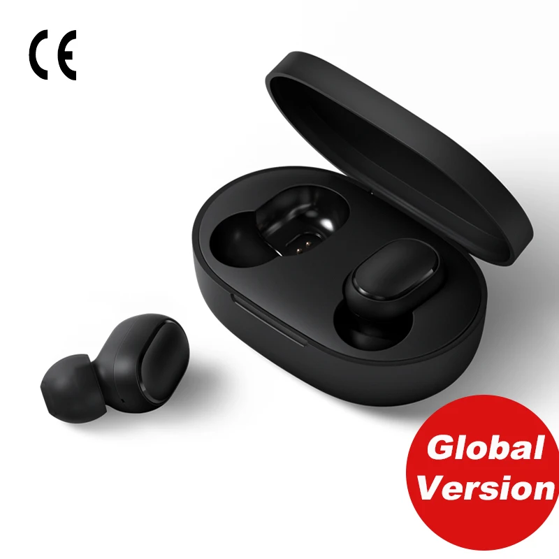 Global Earbuds Xiaomi Redmi Airdots TWS Bluetooth наушники стерео бас Bluetooth 5,0 Eeadphones с микрофоном свободные Наушники управление AI - Цвет: Global Earbuds