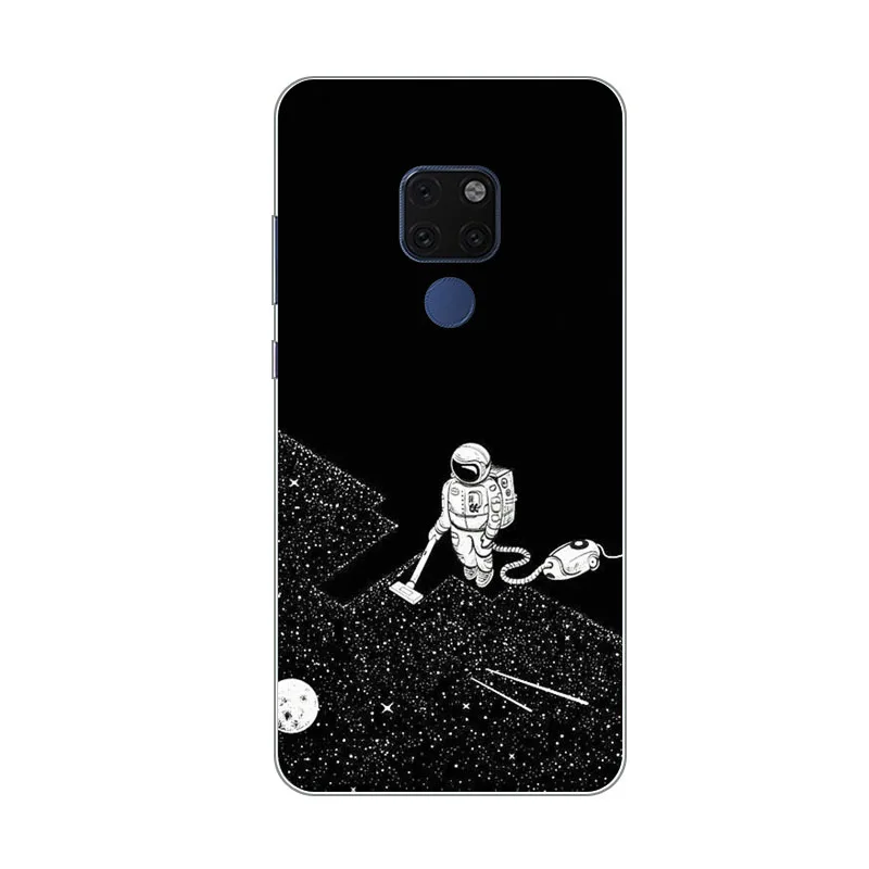 Huawei mate 20x чехол силиконовые астронавты Живопись мягкий ТПУ задняя крышка для huawei
