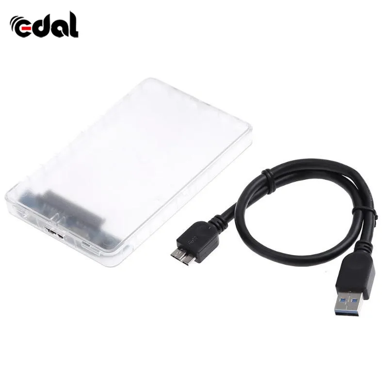 Высокое качество USB 3 0 SATA Hd Box SSD HDD жесткий диск Внешний прозрачный корпус