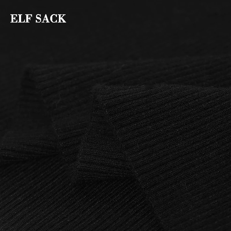 Женское платье ELFSACK повседневное однотонное прямое до колена с круглым вырезом