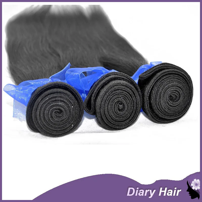 Diary wig Grade 7A Factory price virgin peruvian straight 1pc unprocessed top grade human weave 8&quot-30&quot |