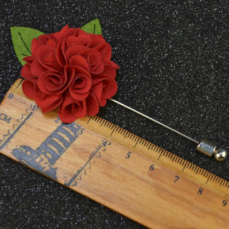 UALGL модная мужская жениха ручной зеленый лист Цветочные Броши Для мужчин