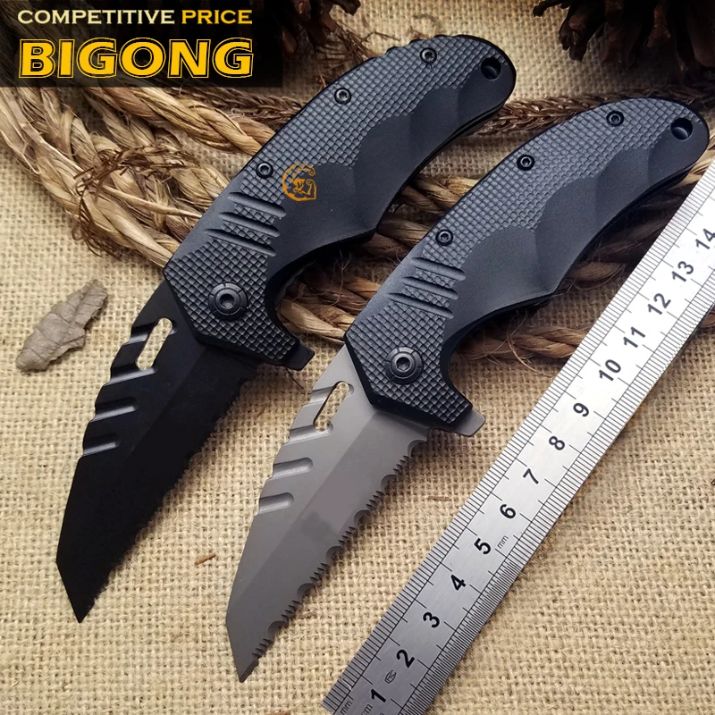 Горячая распродажа! BIGONG F75 складной нож с алюминиевой ручкой ZT верёвка для