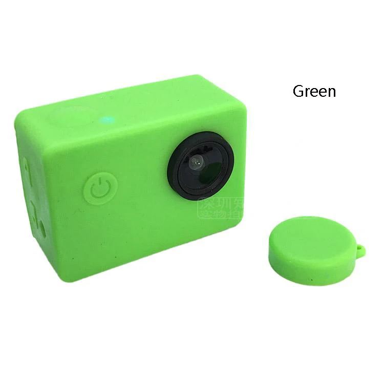 Силиконовый чехол с крышкой объектива для sjcam sj4000 sj5000 защитный грязепроницаемая