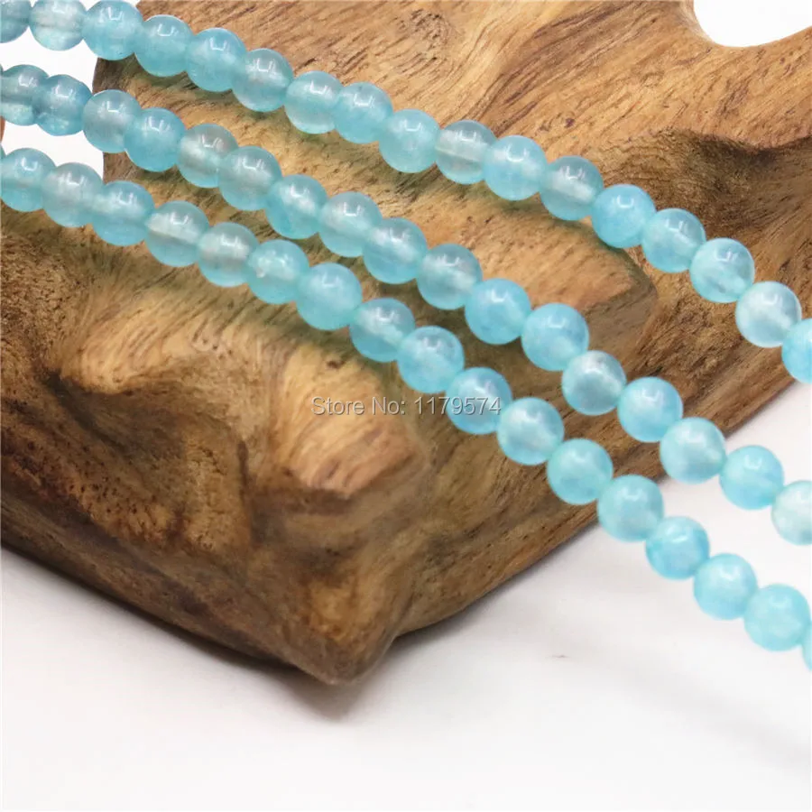 Круглые синие амазониты 4 мм рождественские подарки камень сделай сам для