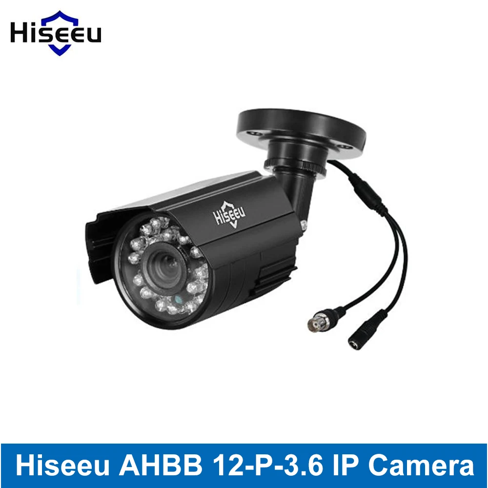 Hiseeu AHBB 12 P 3.6 IP камера AHD 2.0MP HD 3 6 мм объектив Водонепроницаемая CCTV сетевая для