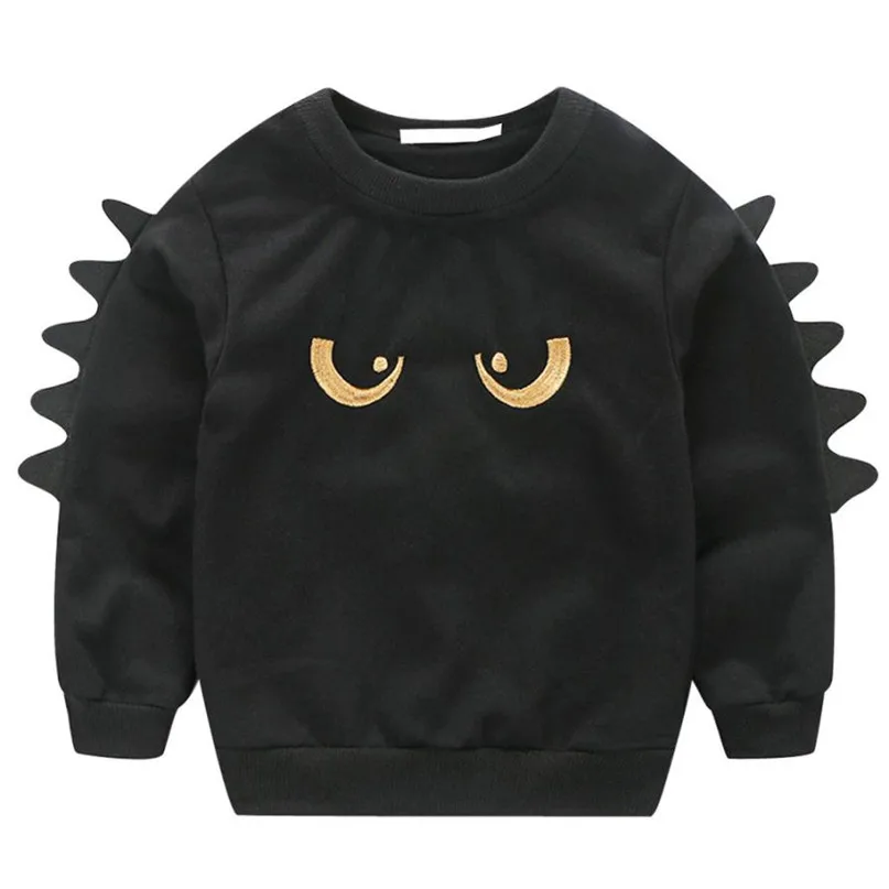 Черный цвет хит продаж крутой комплект одежды для маленьких мальчиков топы с