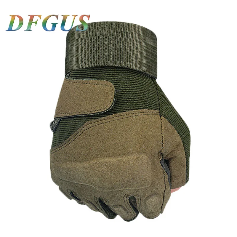 Tactical Hard Knuckle Fingerless Gloves Military Army Bicycle Shooting Paintball Airsoft Motorcross Half Finger Men Women | Аксессуары