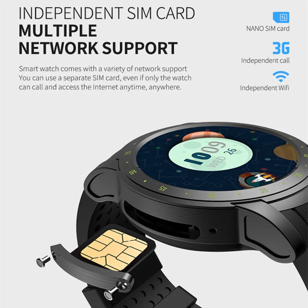 3G Wi Fi gps HW1 Смарт часы для мужчин Bluetooth 4 0 сердечного ритма мониторы Sim карты Smartwatch