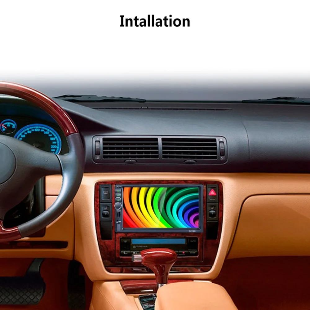 2Din 7 дюймов RK-7156G автомобильный MP5 Bluetooth FM/RDS автомобильный Радио HD сенсорный экран gps навигация автомобильный мультимедийный плеер Поддержка USB TF