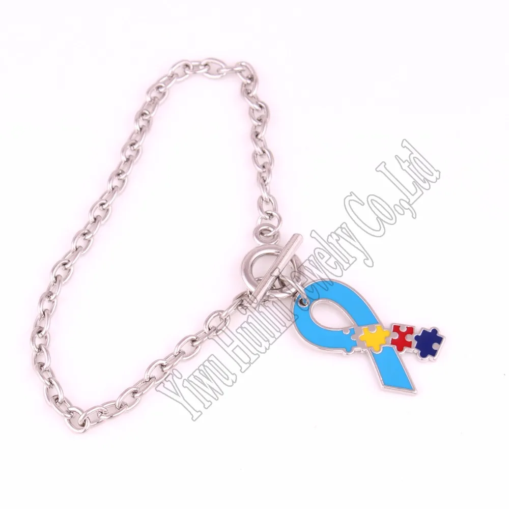 Прямая поставка осведомленность об аутизме ювелирные изделия из цинка с