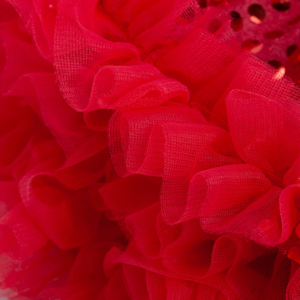 Летнее платье для девочки платья-пачки с коротким рукавом и блестками комплект