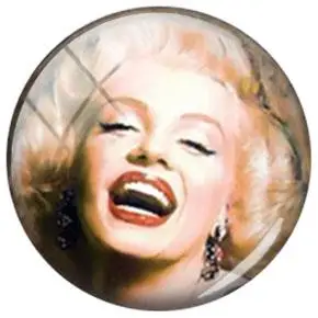 JWEIJIAO Marilyn Monroe DIY Glass Cabochon Dome Images Demo Flat Back Jewelry Findings 12mm/15mm/16mm/18mm/20mm 5pcs/lot - Цвет: NS086 04