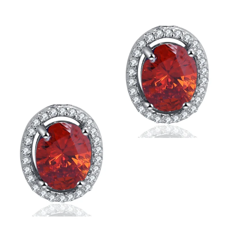 Ayowei красные винтажные серебряные циркониевые серьги подвеска ожерелье кольцо