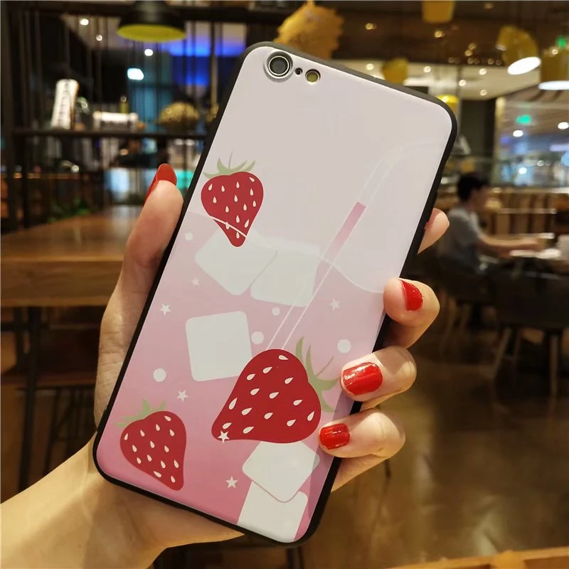 Силиконовый чехол для Apple iphone6 6 plus 7 8 X летом прохладно дизайн моды мягкий