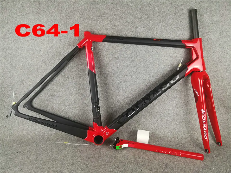 20 цветов Colnago C64 карбоновая крепежная рама, горные дороги велосипедная рама карбоновая велосипедная рама черного золота