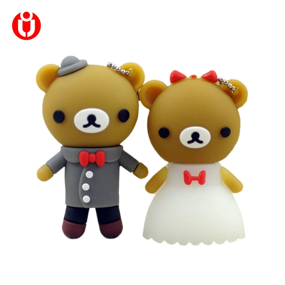 USB флеш накопитель в виде медведя флэш на 4 ГБ 8 16 32 64 Прямая поставка |USB