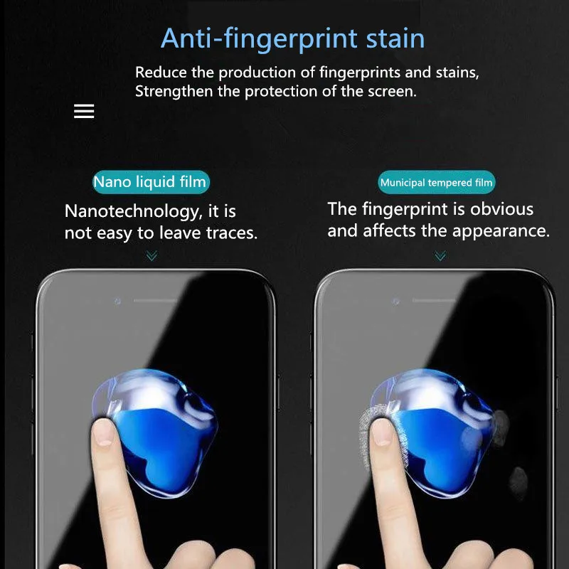 Nano Liquid Screen Protector Tempered Glass For iPhone 7 8 6 X XS Universal Technology Film Samsung S10 Plus Huawei P30 Pro | Мобильные
