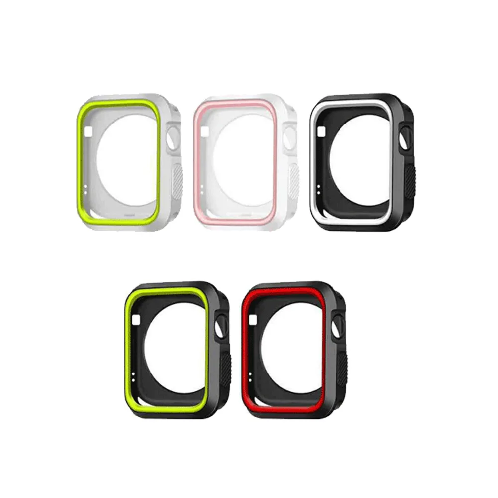 Мягкий чехол для Apple Watch 4/5 корпус 44 мм 40 мм iwatch серии 5 4 3 2 1 42 мм/38 мм защитный силиконовый защитный чехол