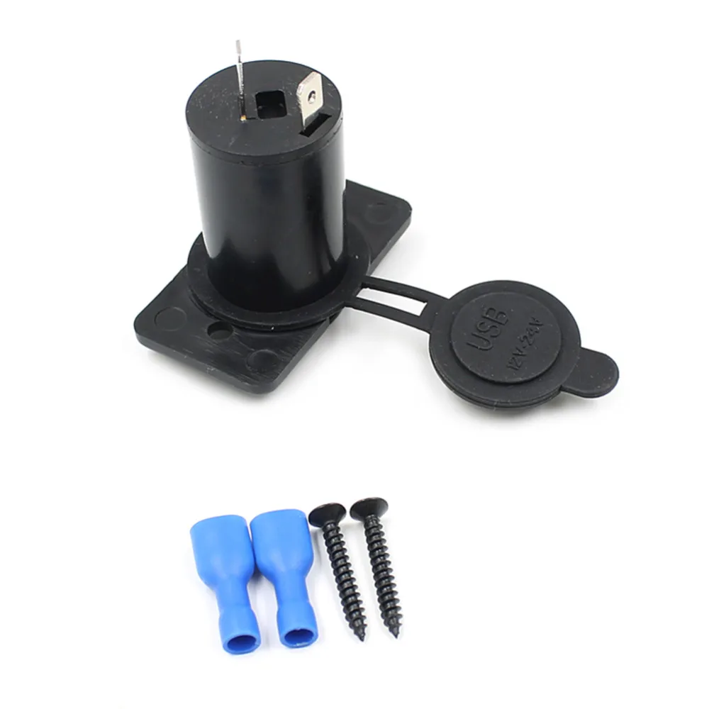 Автомобильный мотоциклетный Водонепроницаемый двойной USB-прикуриватель