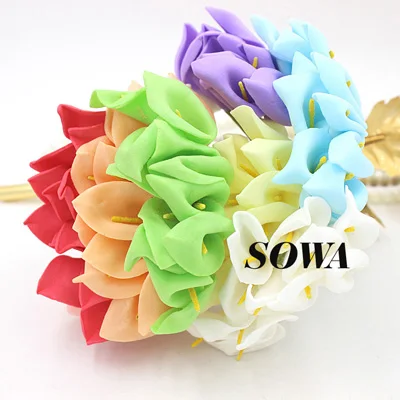 Мини букет ручной работы 12 шт. искусственный цветов из пены Подарочная коробка