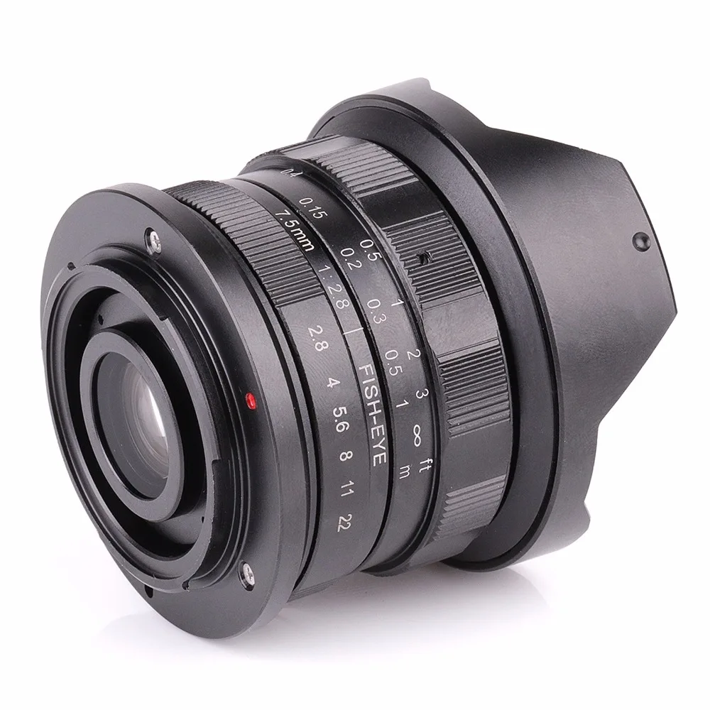 Супер широкоугольный объектив для камеры Fujifilm FX XT10 XT2 новый APS C 7 5 мм F2.8|lens for
