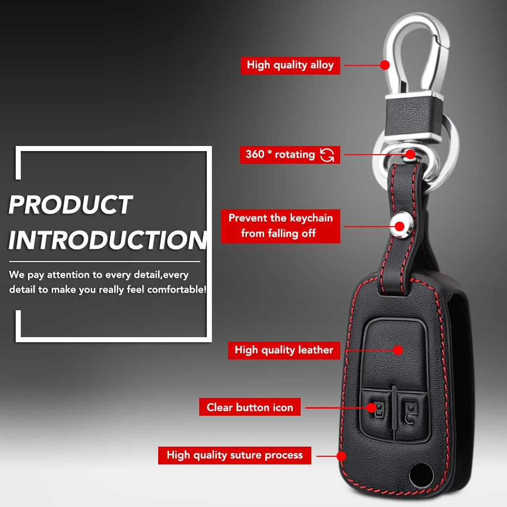 Новый дизайн кожаный чехол для автомобильных ключей клавиатуры Opel Astra Corsa модели