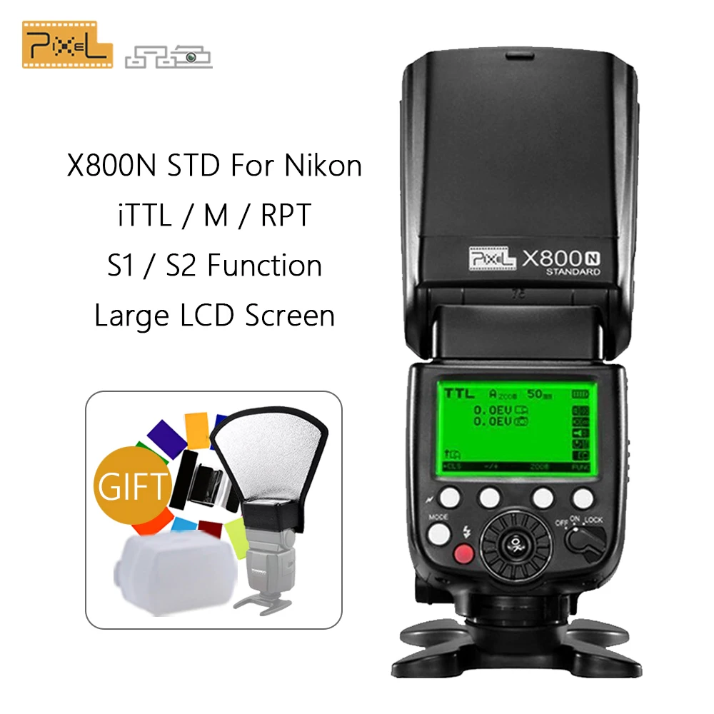 Pixel X800N стандартная вспышка HSS i TTL Высокоскоростная синхронизация