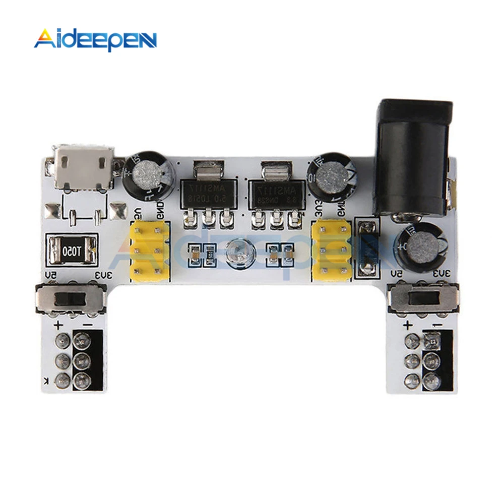 MB-102 Breadboard Power Supply Module MB102 Dedicated 2 Channel DC 7-12V Micro USB Interface | Инструменты