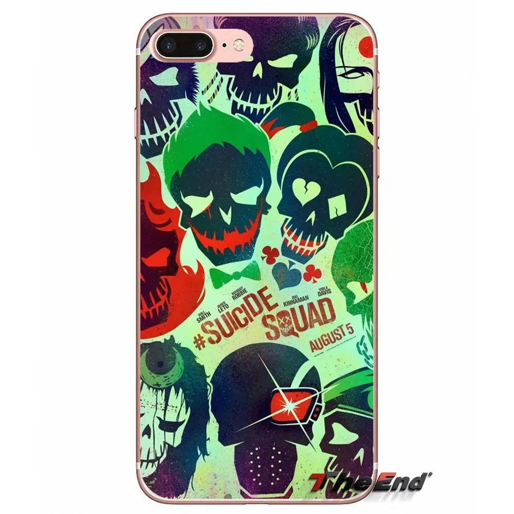 Для Samsung Galaxy S2 S3 S4 S5 MINI S6 S7 edge S8 S9 Plus Note 2 3 4 5 8 Coque Fundas Harley Quinn DC Comics силиконовый чехол