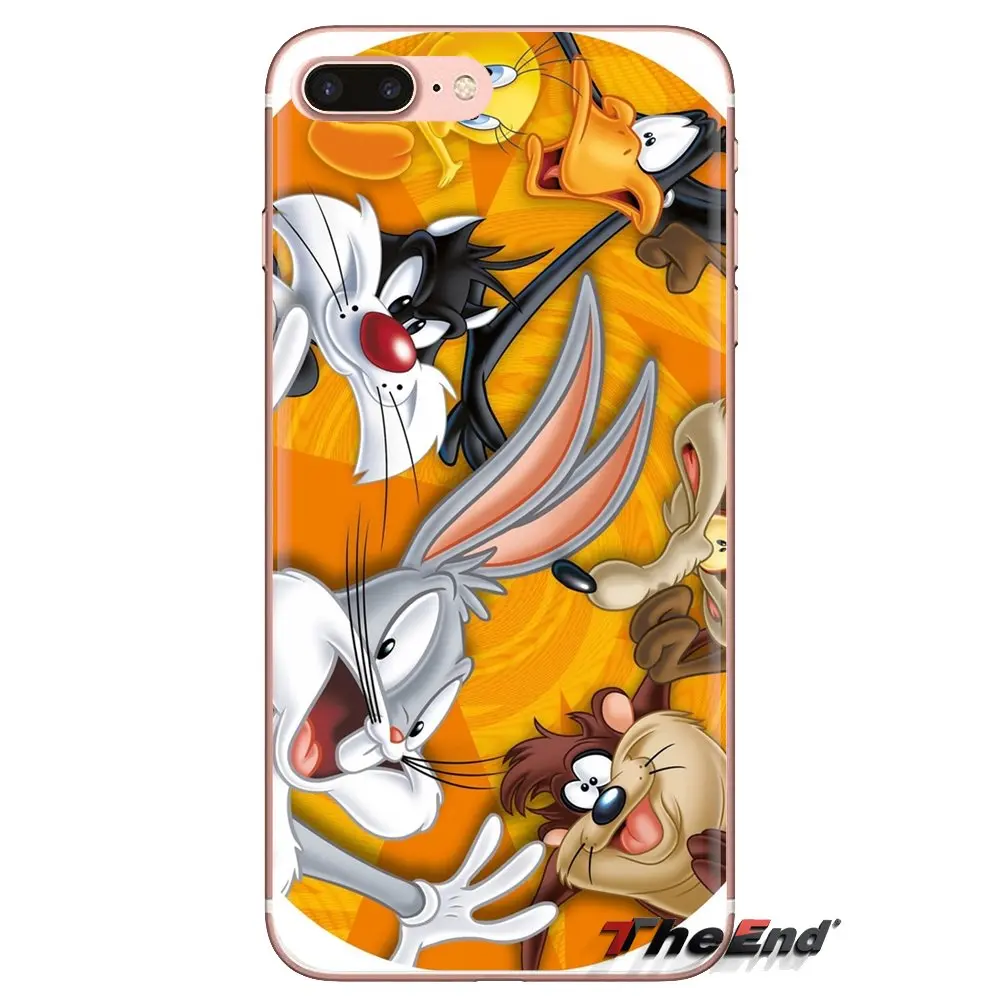 Мягкие прозрачные чехлы Looney Toons для Xiaomi Mi3 Samsung A10 A30 A40 A50 A60 A70 Galaxy S2 Note 2 Grand Core Prime |